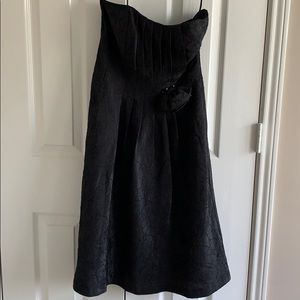 WHITE HOUSE BLACK MARKET Strapless black dress